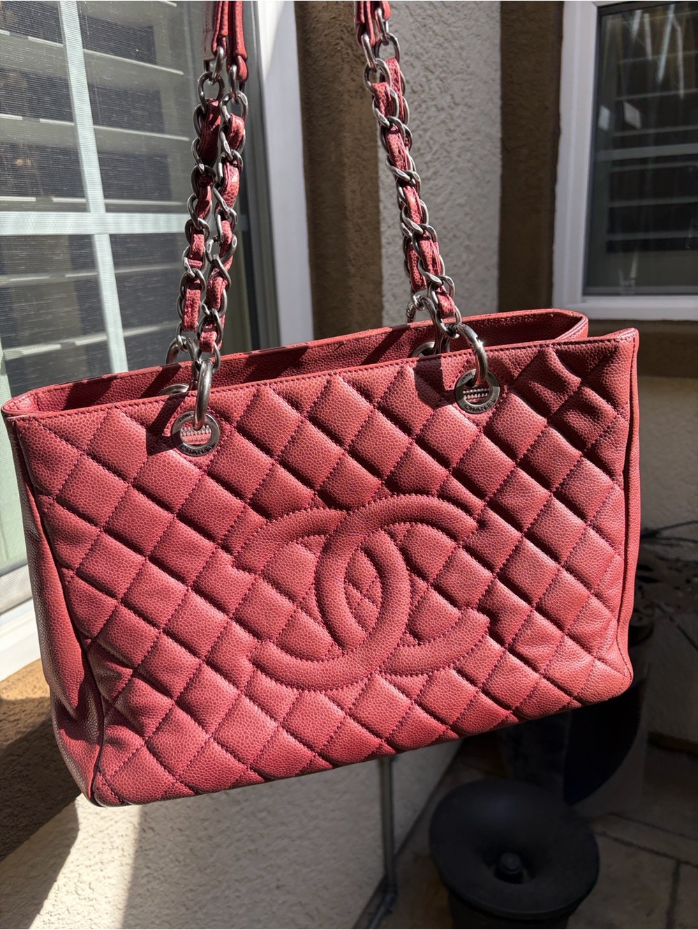 Chanel Pink Quilted Leather Tote Bag - Picture 12 of 14
